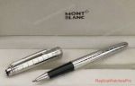 Replica Montblanc Meisterstuck Rollerball Pen Stainless Steel & Silver Clip
